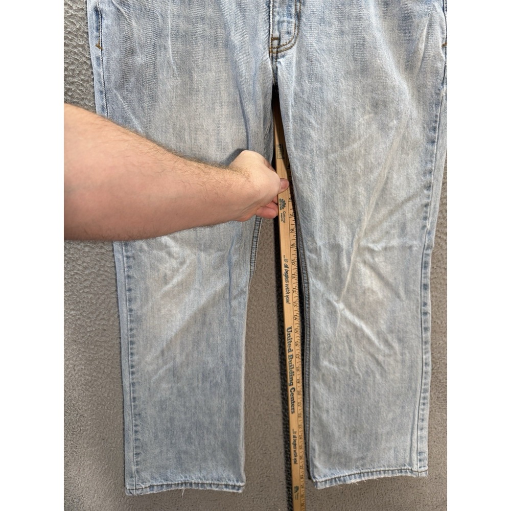 Aeropostale Jeans Mens 32x32 Blue Benton Original Bootcut Distressed Preppy - Picture 4 of 11